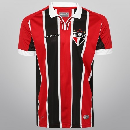 2015-16 Sao Paulo Away Soccer Jersey Red